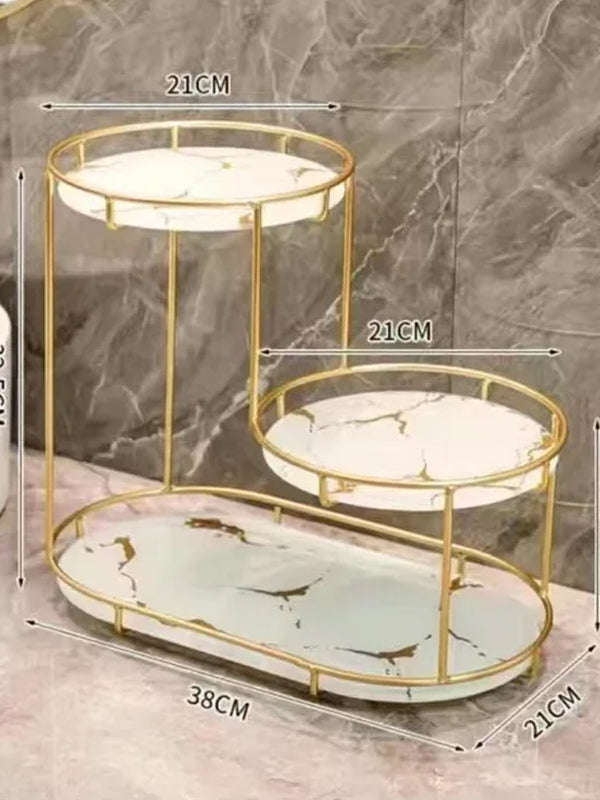 3-Tier Cosmetic Storage Rack High-End Metal Quality - Armix Store