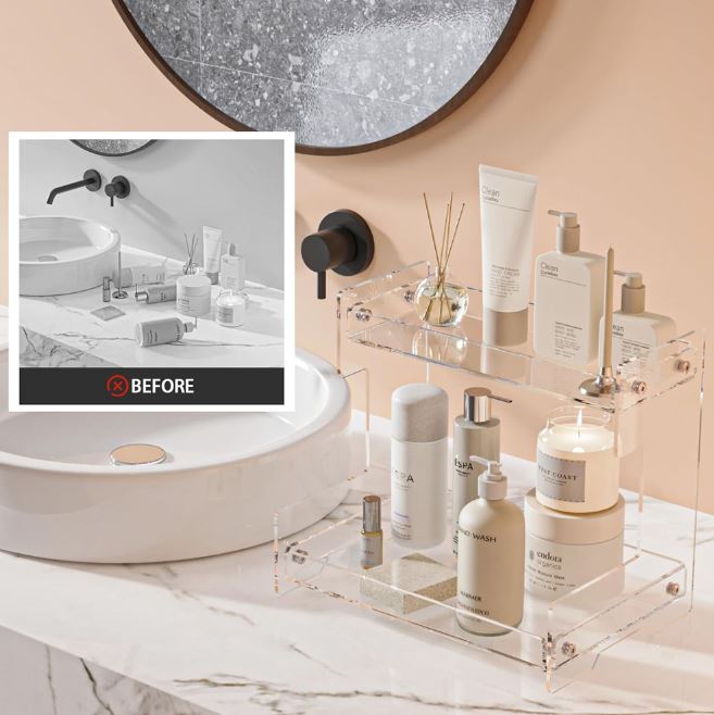 The Stylish Crowned Queen Cosmetic Organizer 👑 - Armix Store