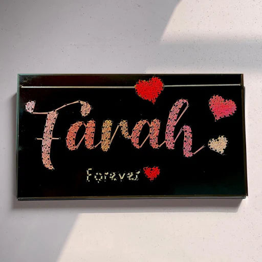 Custom String Art – Single Name on MDF SHEET (8x16 inch) - Armix Store