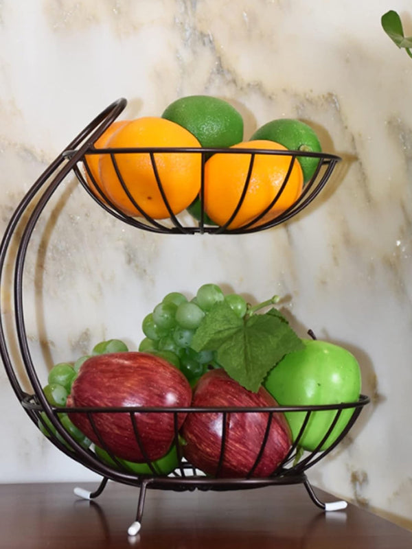 Stainless Steel High Quality Fruit & Vegetable Basket 2 Tier - Armix Store