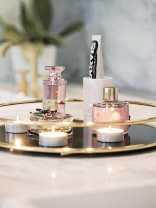 Round Makeup organizer cosmetic shelf - Armix Store