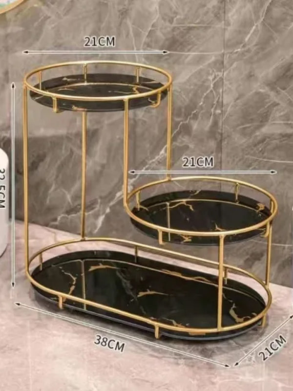 3-Tier Cosmetic Storage Rack High-End Metal Quality - Armix Store