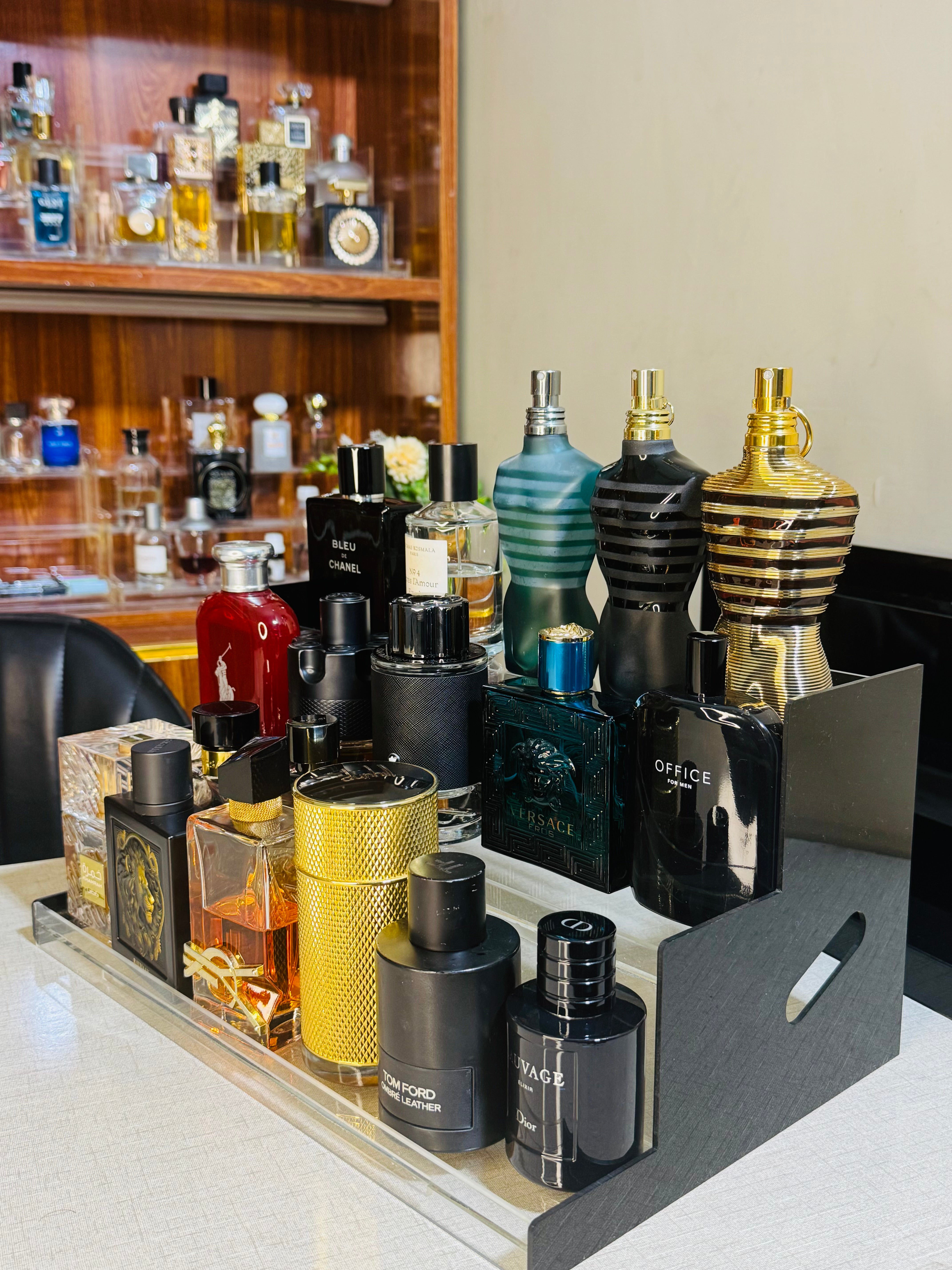 3-Tier Perfume Organizer Stand, Clear Display Stand Makeup Organizer Skincare Organizers - Armix Store