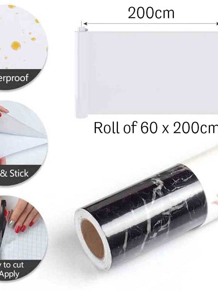 Self Adhesive Marble Sheet | Anti Oil & Heat Resistant (2ft x 6.5ft) - Armix Store