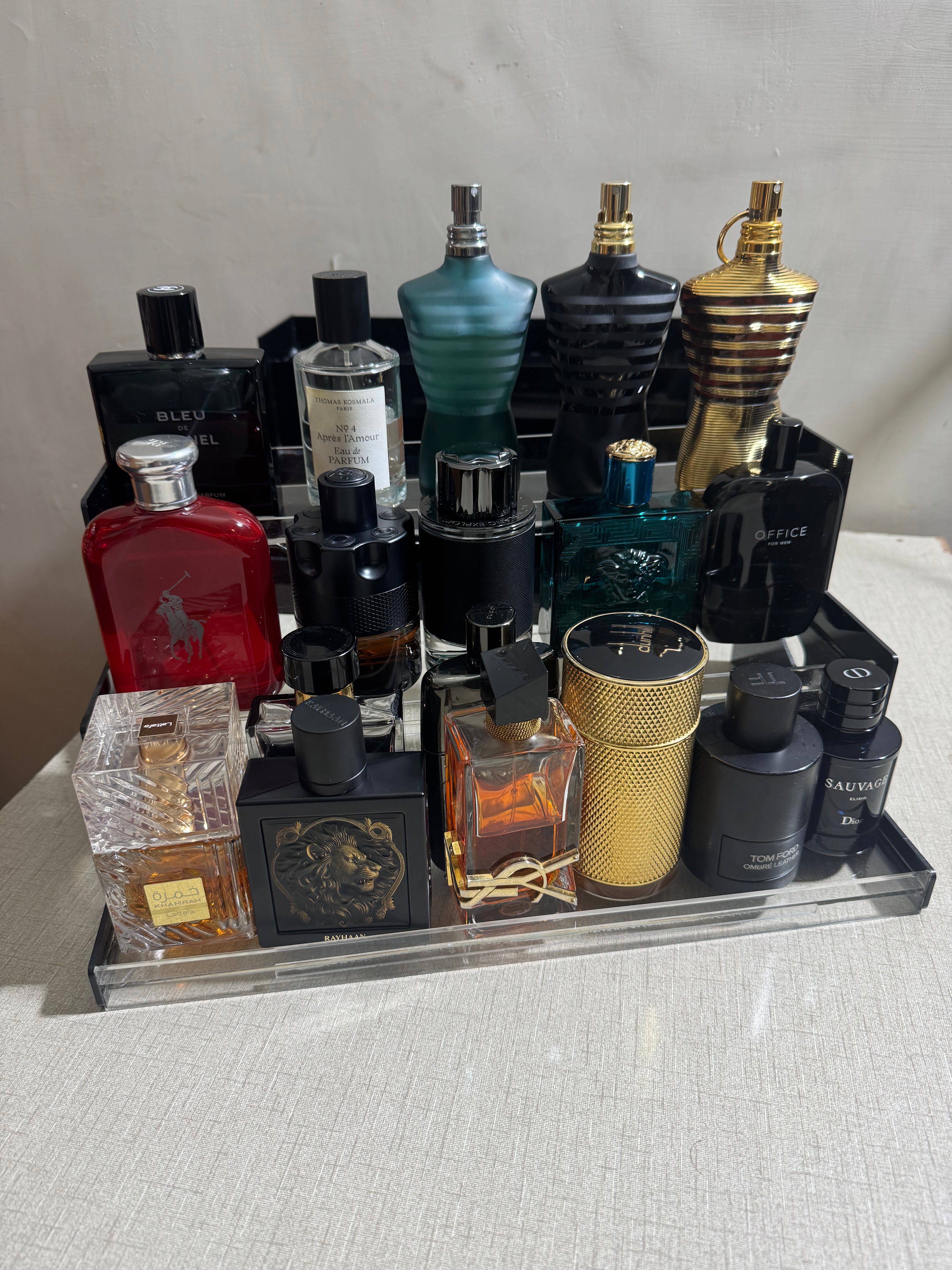 3-Tier Perfume Organizer Stand, Clear Display Stand Makeup Organizer Skincare Organizers - Armix Store