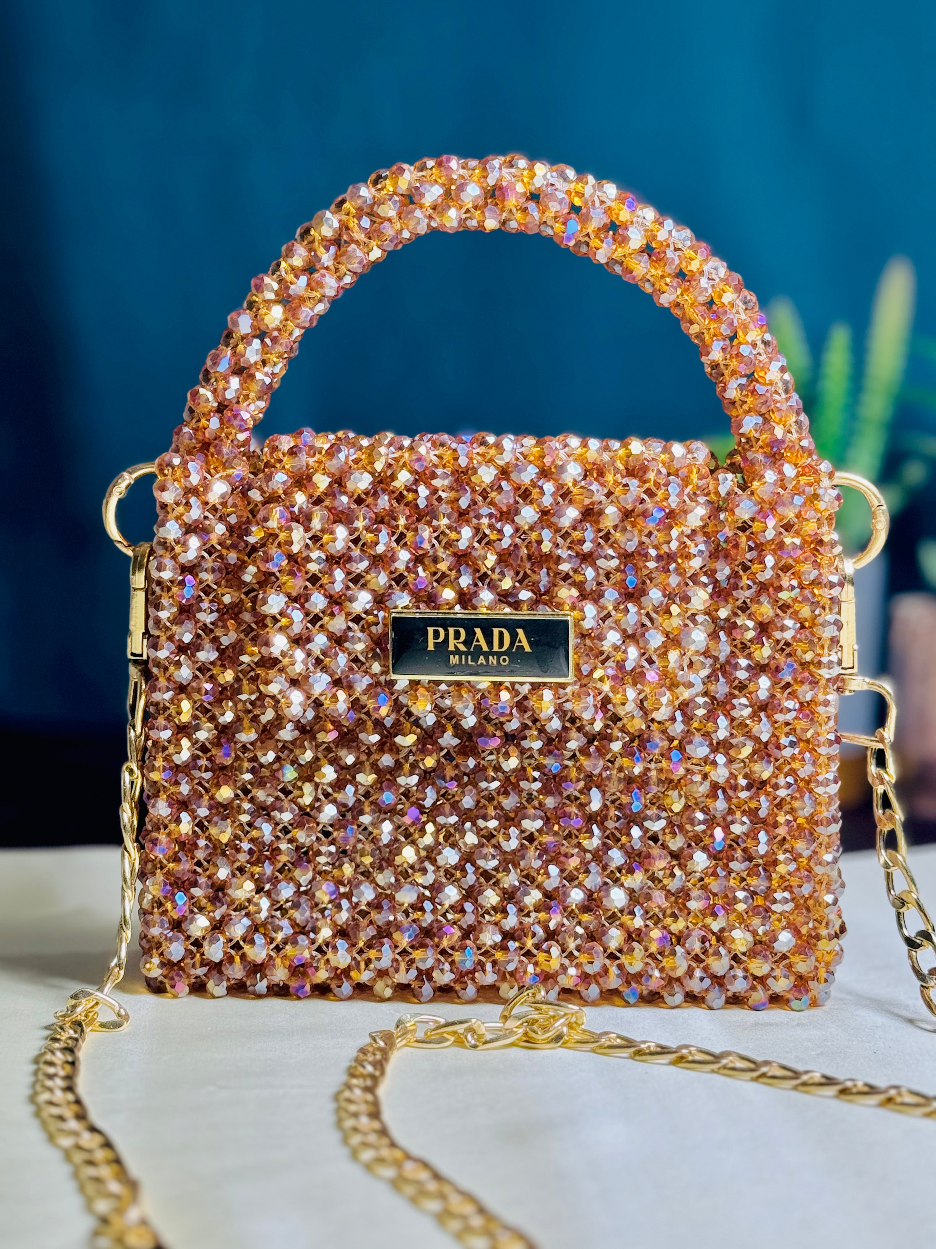 ORANGE DARK ZIRCON CRYSTAL STONE HANDMADE - Armix Store