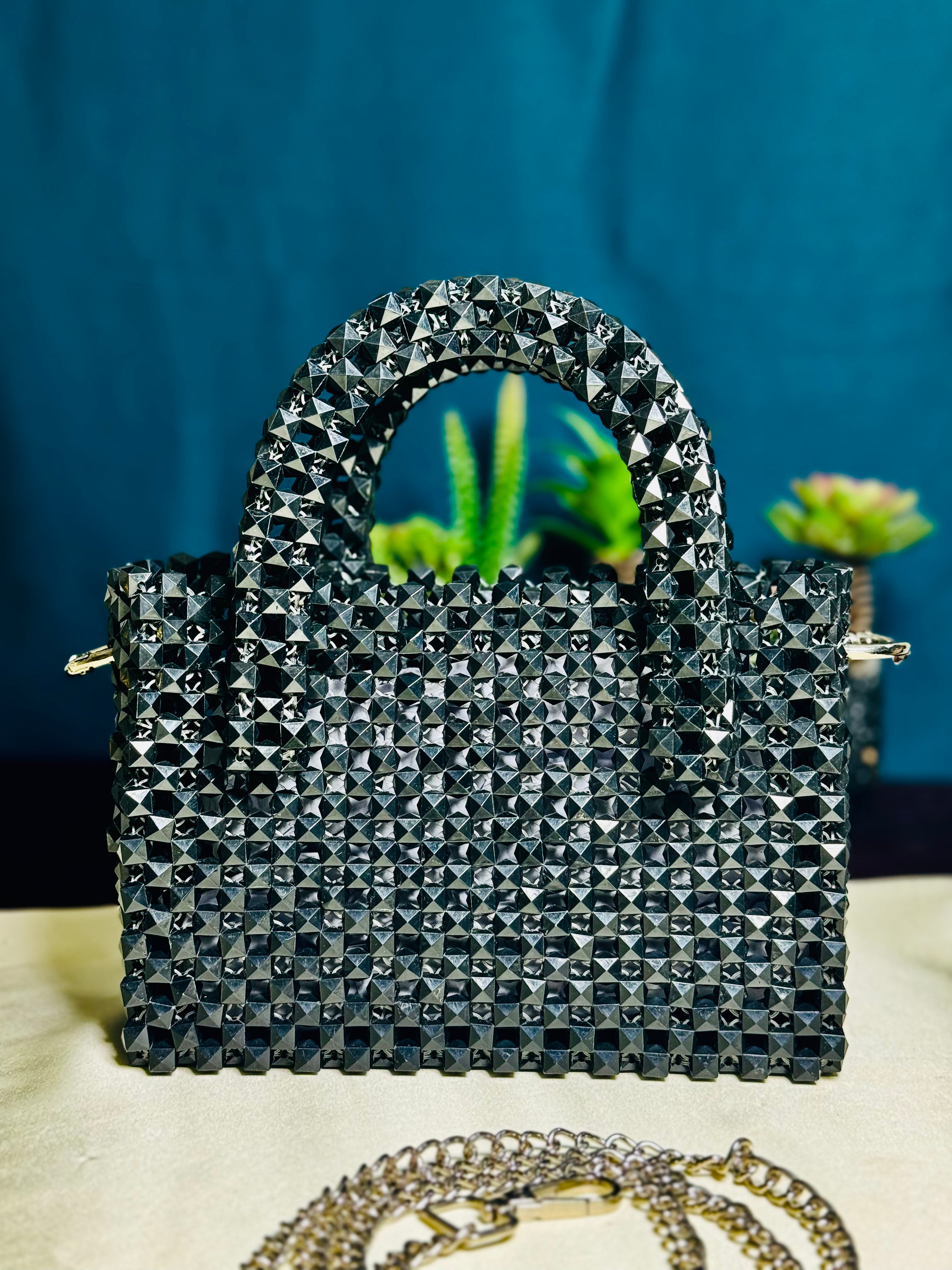 BLACK DIAMOND STONE HANDMADE BAG - Armix Store