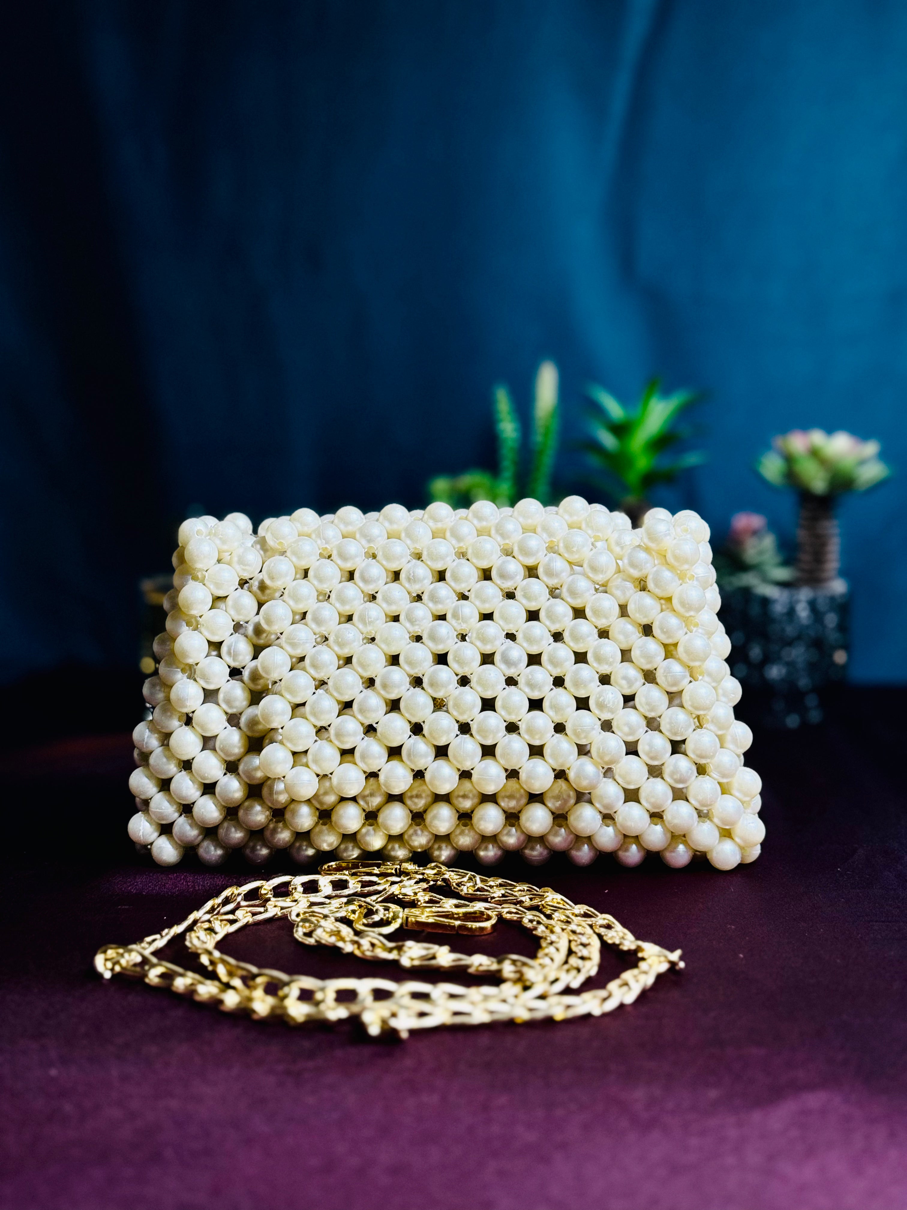 PEARL BEADS HANDMADE BAG - Armix Store