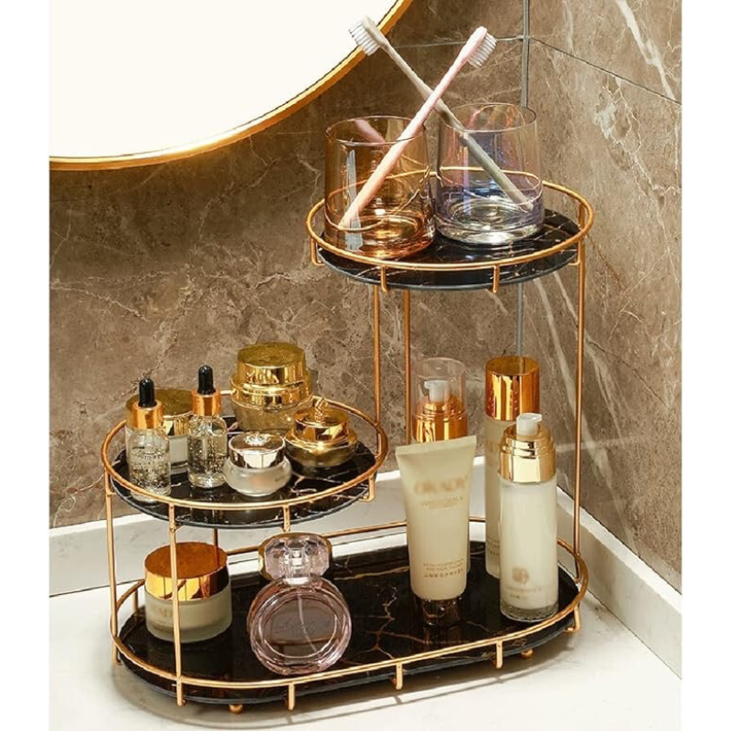 3-Tier Cosmetic Storage Rack High-End Metal Quality - Armix Store