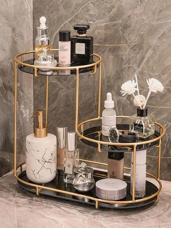 3-Tier Cosmetic Storage Rack High-End Metal Quality - Armix Store