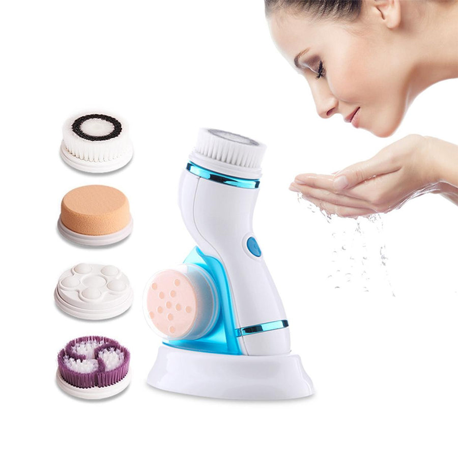 4 in 1 Facial Cleansing Brush Electric Face Massager Rechargeable - Armix Store 