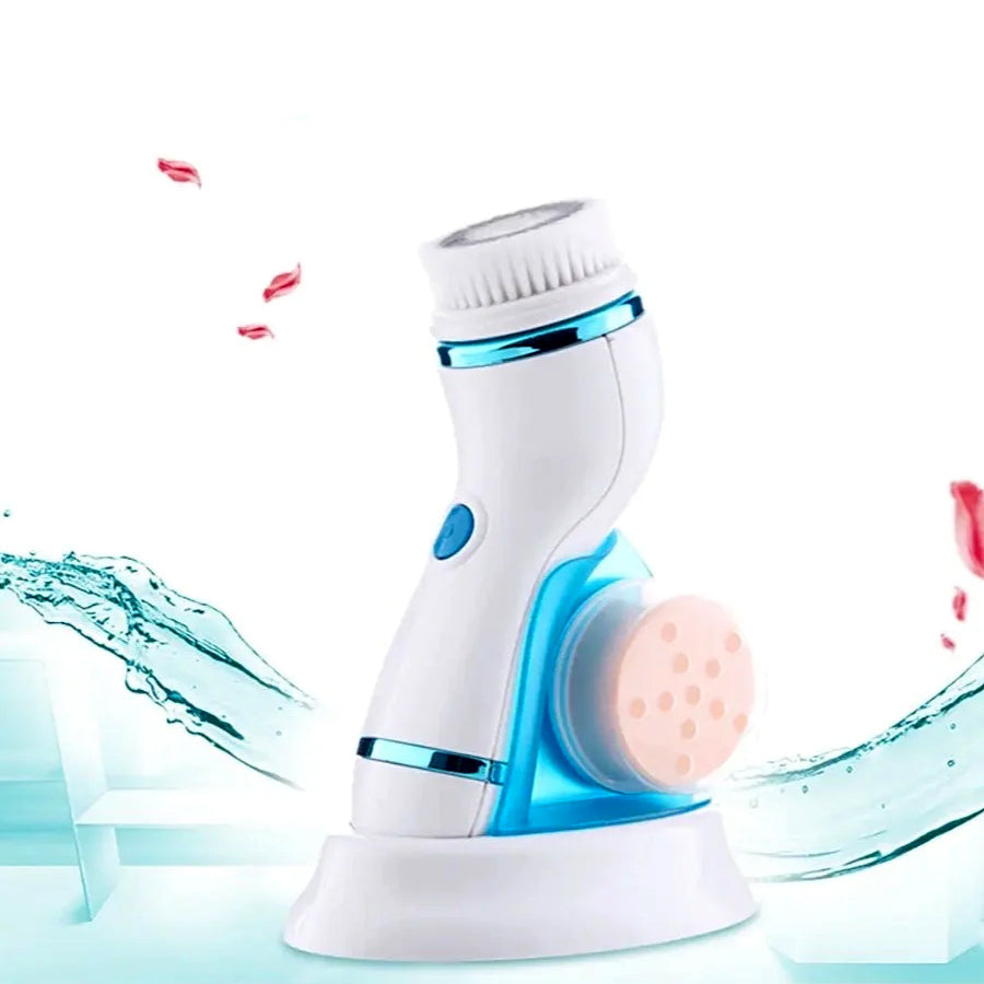 4 in 1 Facial Cleansing Brush Electric Face Massager Rechargeable - Armix Store 