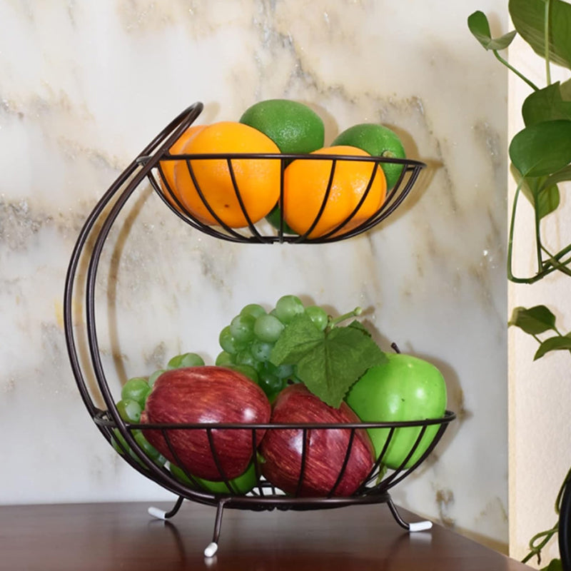 Stainless Steel High Quality Fruit & Vegetable Basket 2 Tier - Armix Store 