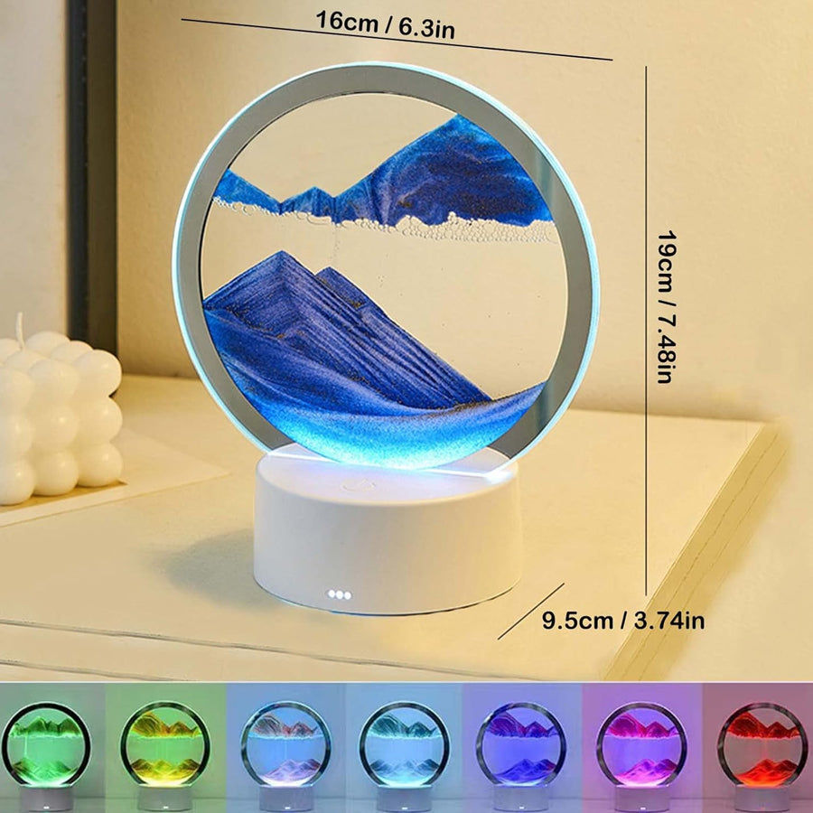 Nordic™ 3D Sand Art Lamp With 7 RGB Night Lights - Armix Store 