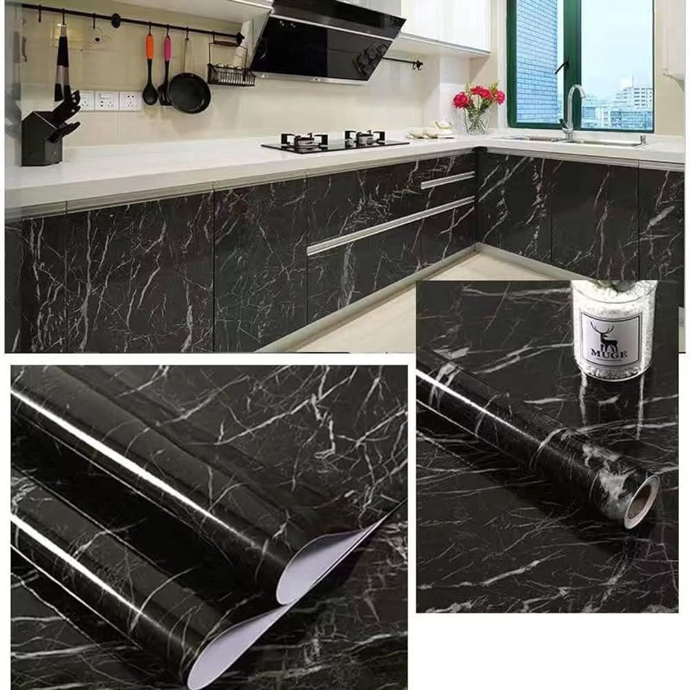 Self Adhesive Marble Sheet  | Anti Oil & Heat Resistant (2ft x 6.5ft) - Armix Store 