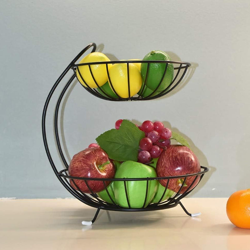 Stainless Steel High Quality Fruit & Vegetable Basket 2 Tier - Armix Store 