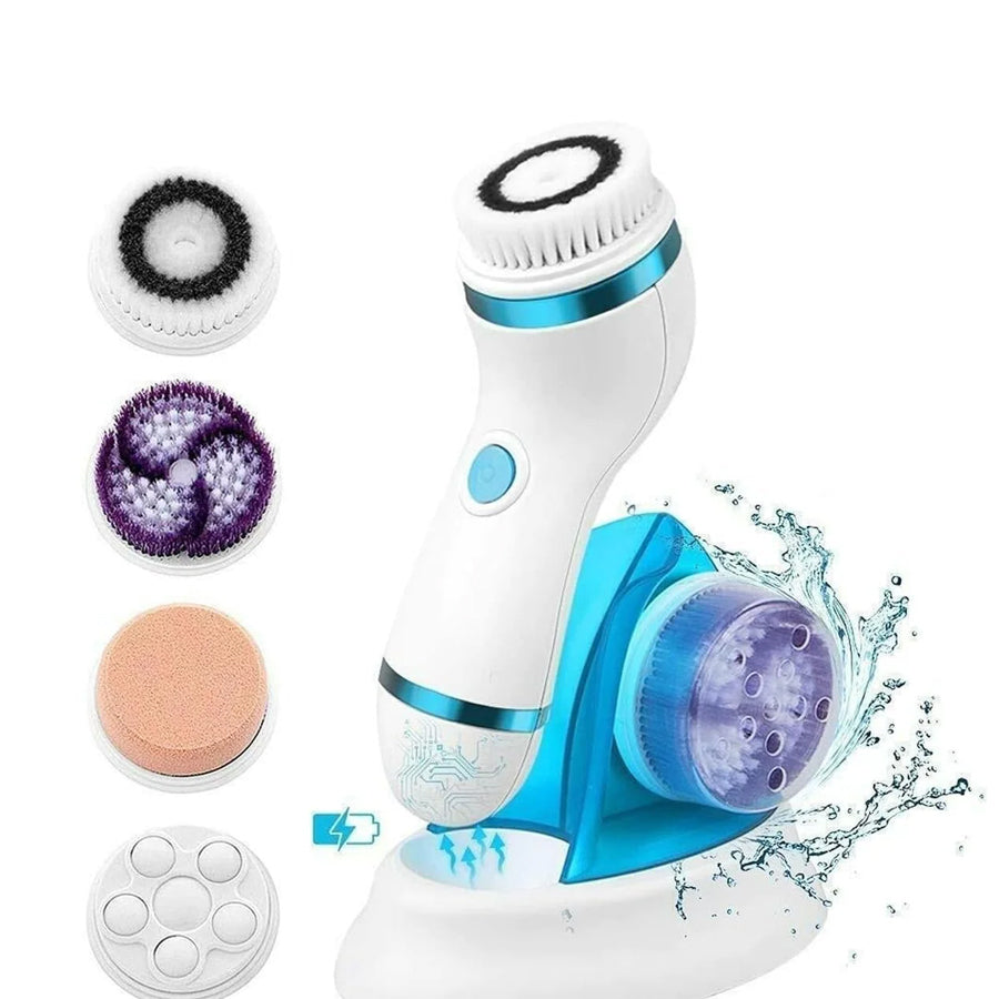 4 in 1 Facial Cleansing Brush Electric Face Massager Rechargeable - Armix Store 