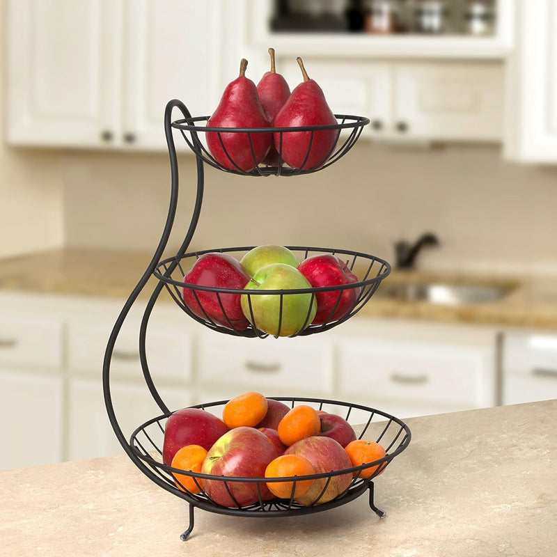 Stainless Steel High Quality Fruit & Vegetable Basket 3 Tier - Armix Store 