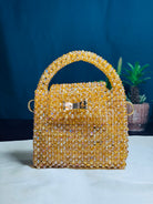 SUNSTONE COLOR CRYSTAL STONE HANDMADE BAG - Armix Store 