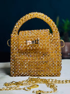 SUNSTONE COLOR CRYSTAL STONE HANDMADE BAG - Armix Store 