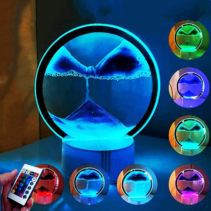 Nordic™ 3D Sand Art Lamp With 7 RGB Night Lights - Armix Store 