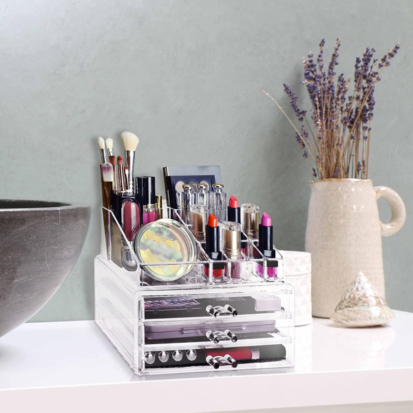 Cosmetic Make Up & Acrylic Jewelry Storage Organizer - Armix Store 