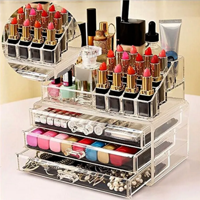 Cosmetic Make Up & Acrylic Jewelry Storage Organizer - Armix Store 